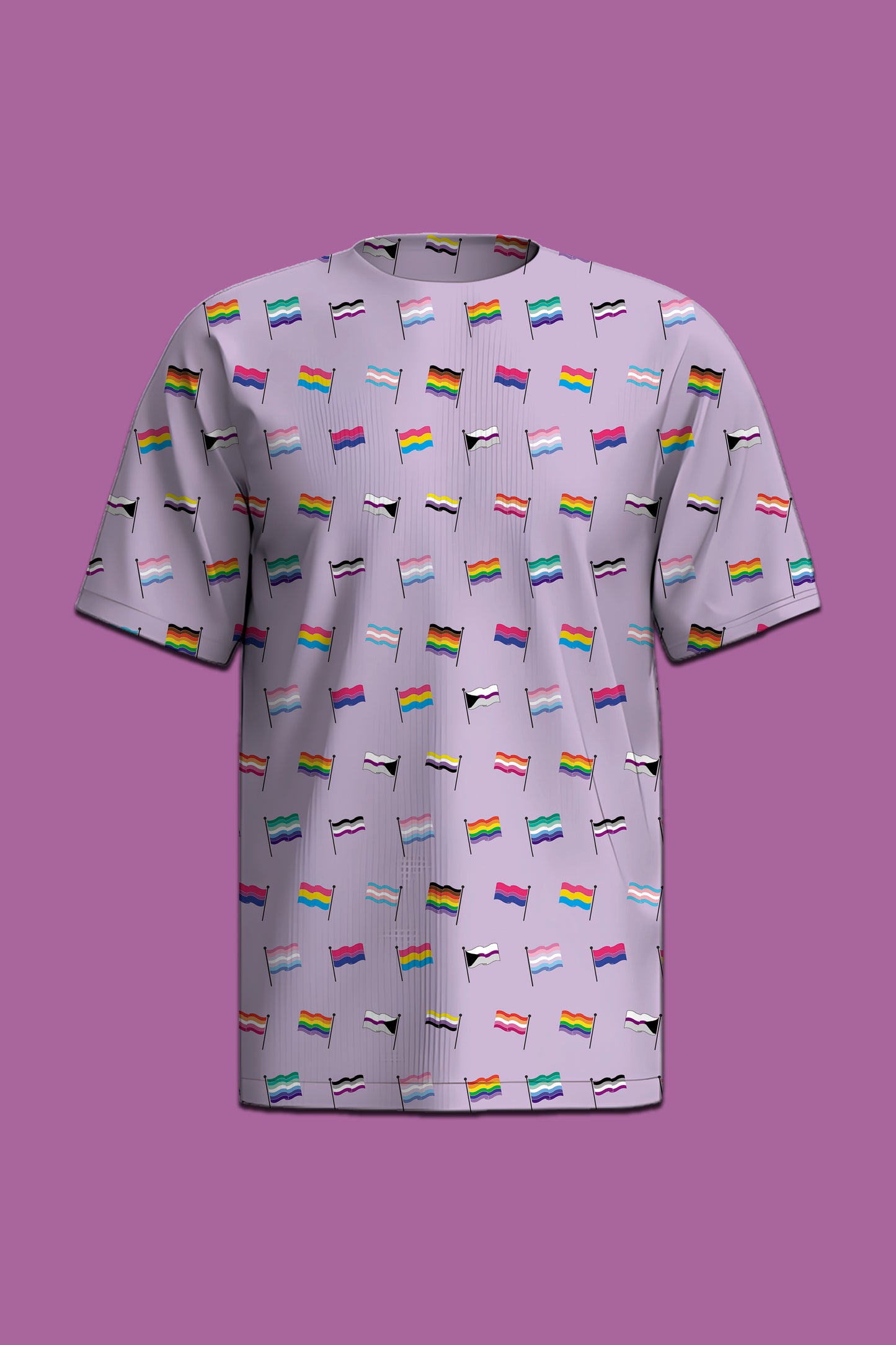 Little Pride Flags Pattern T-Shirt
