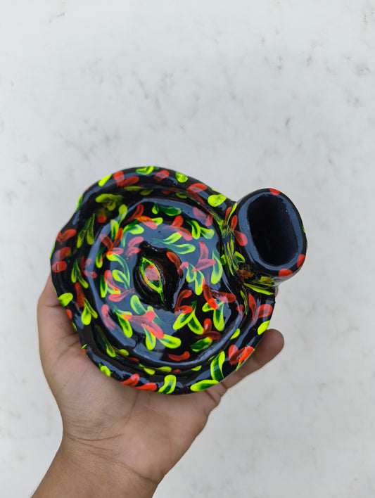 Neon Ashtray with Lighter Holder