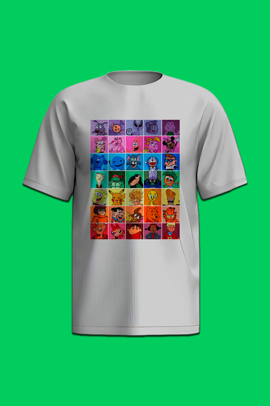 90's Cartoons Pattern-03 T-Shirt