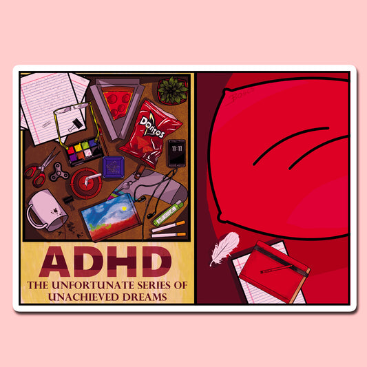 ADHD-01 Sticker (4X3 in)