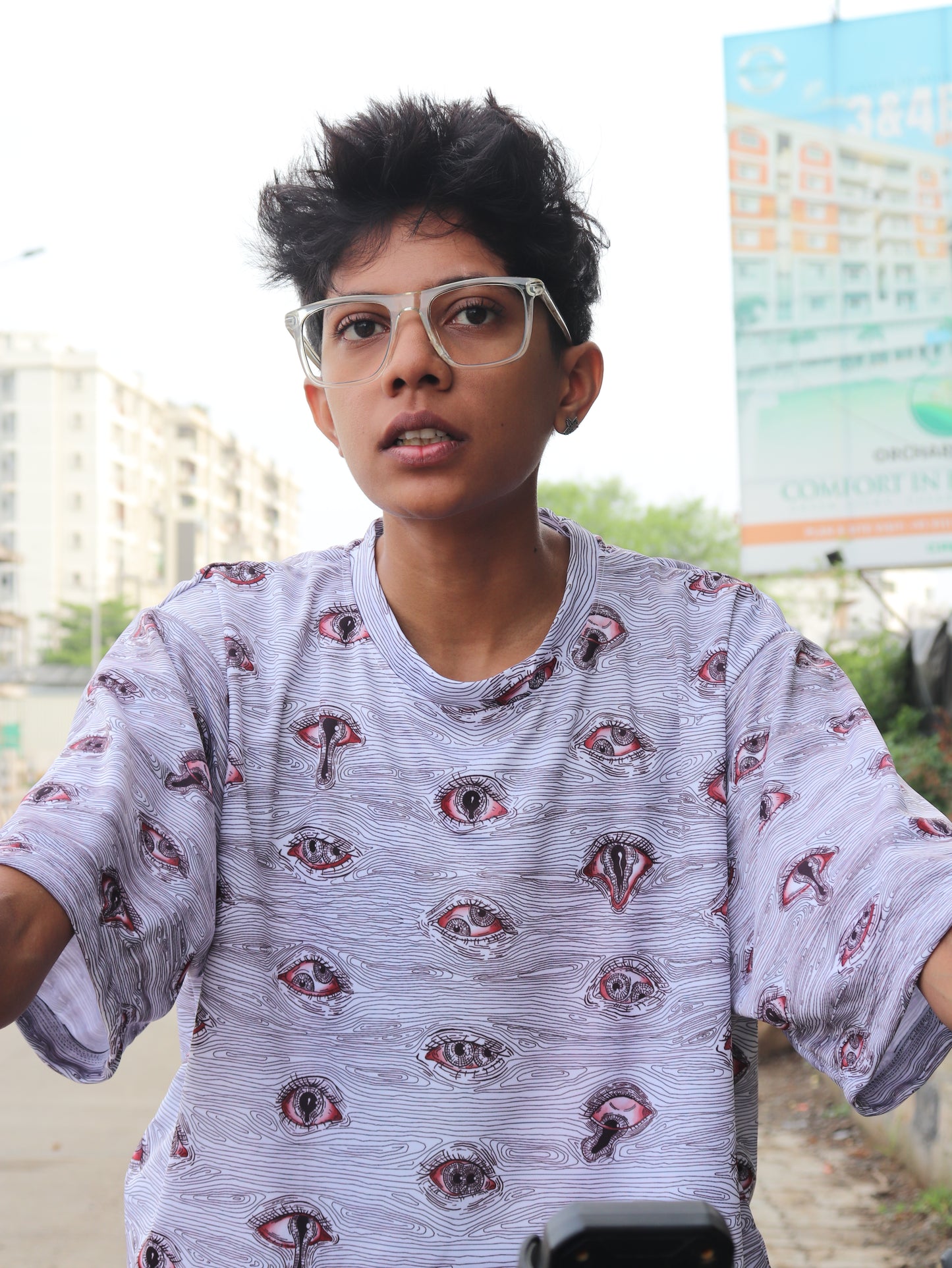 Evil's Eyes Oversized Tee
