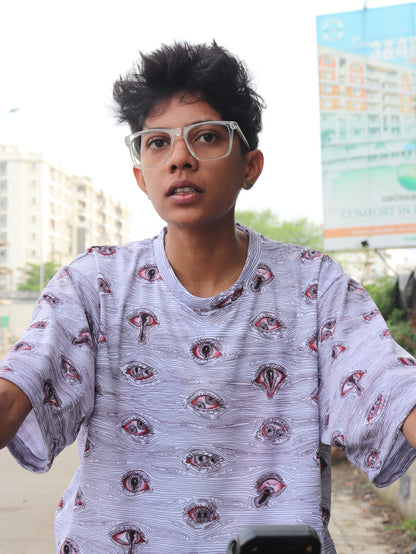 Evil's Eyes Oversized Tee