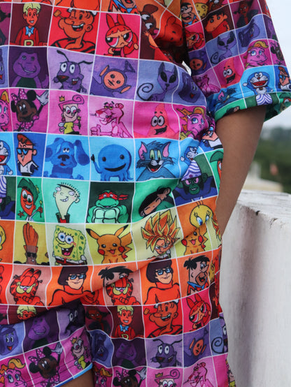 90's Cartoons Pattern-02 T-Shirt