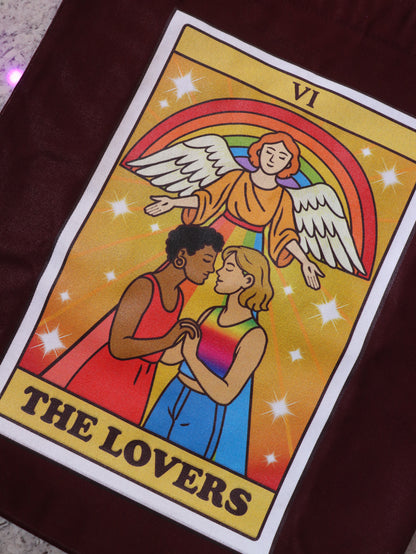 Tarot: The Lovers Card Zipper Tote Bag