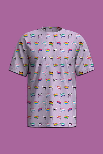 Little Pride Flags Pattern T-Shirt