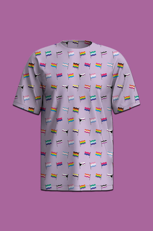 Little Pride Flags Pattern T-Shirt