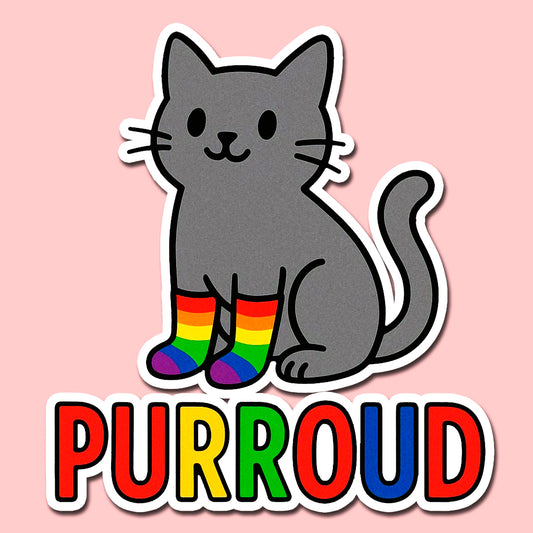 Purroud Cat Sticker (3x3 in)