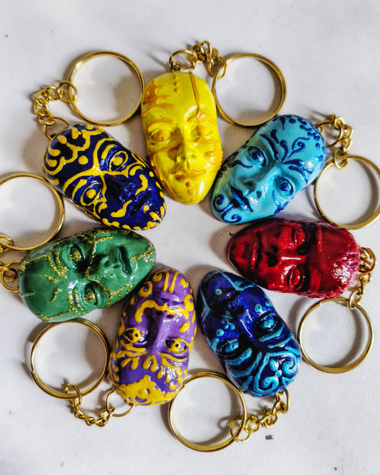 Faces Keyring